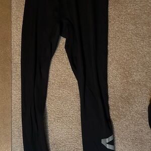 VSX Black Leggings with Gray Accents